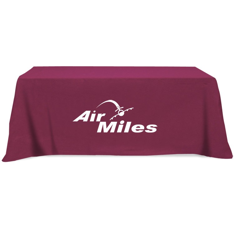 Flat 3-sided Table Cover - fits 8 foot standard table: Poly-Cotton 2
