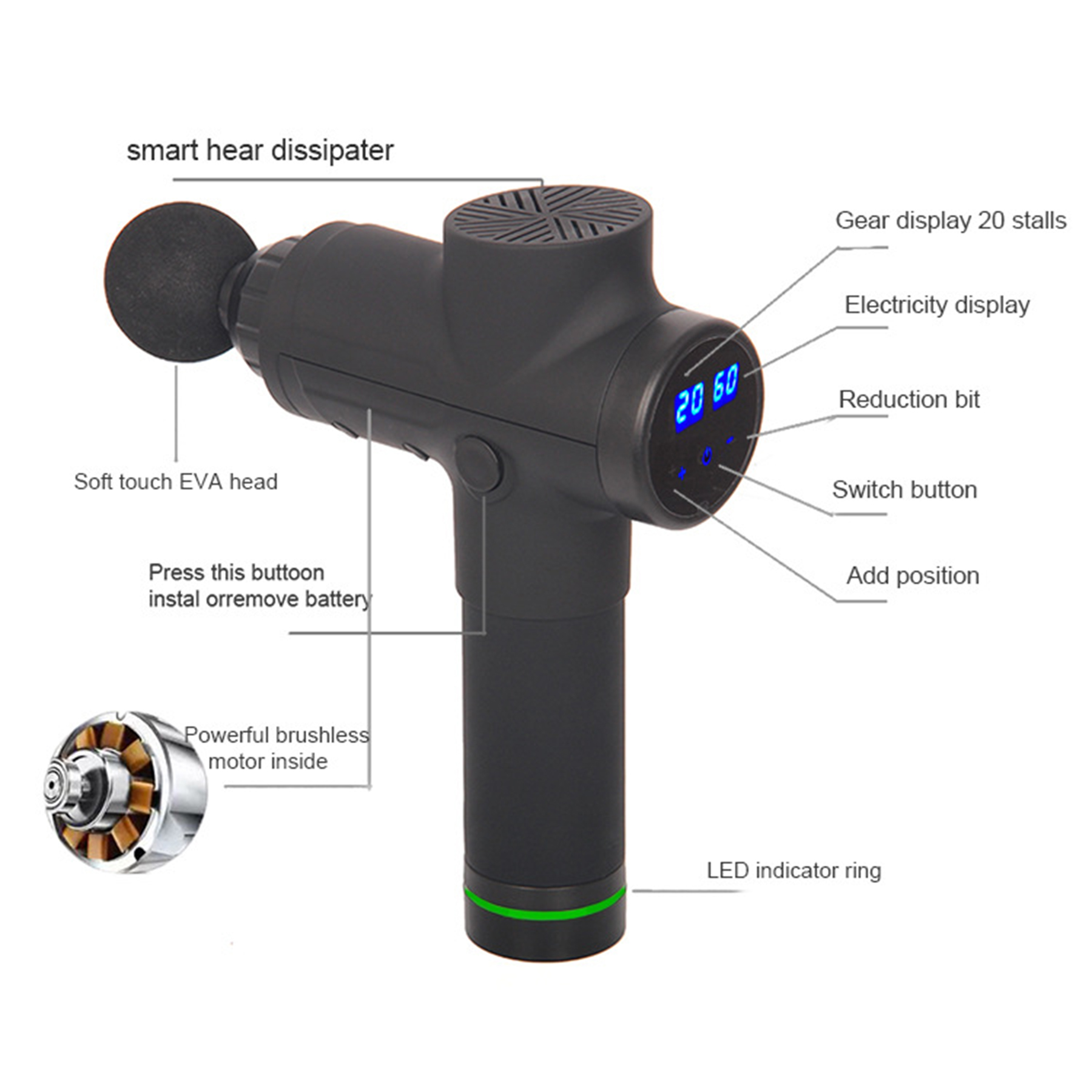 Muscle Percussion Massager Gun 1