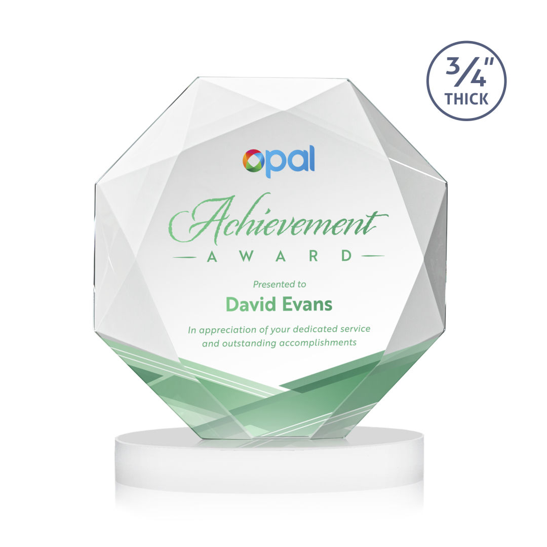 Bradford VividPrint™ Award on Alberton Base - White 7