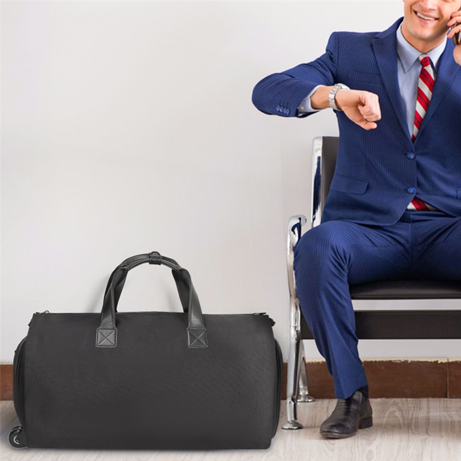 2 In 1 Heavy Hanging Garment Suitcase Duffel Bags 5