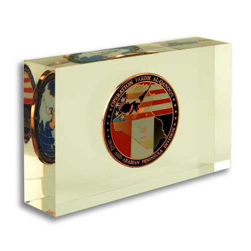 Custom Challenge Coin Acrylic Embedment 3