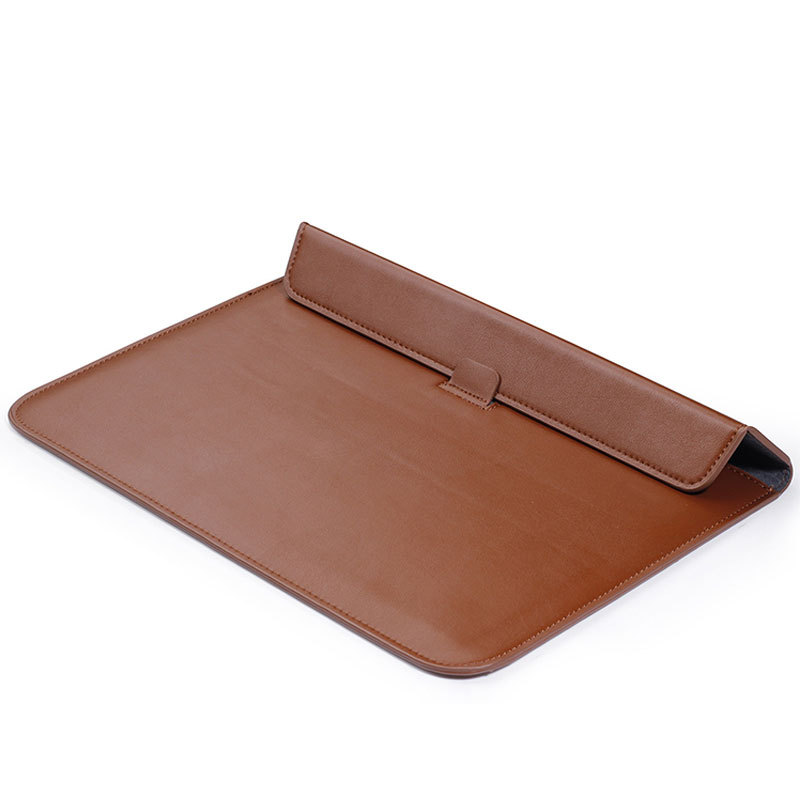 14" Leather Laptop Sdand Sleeves 2