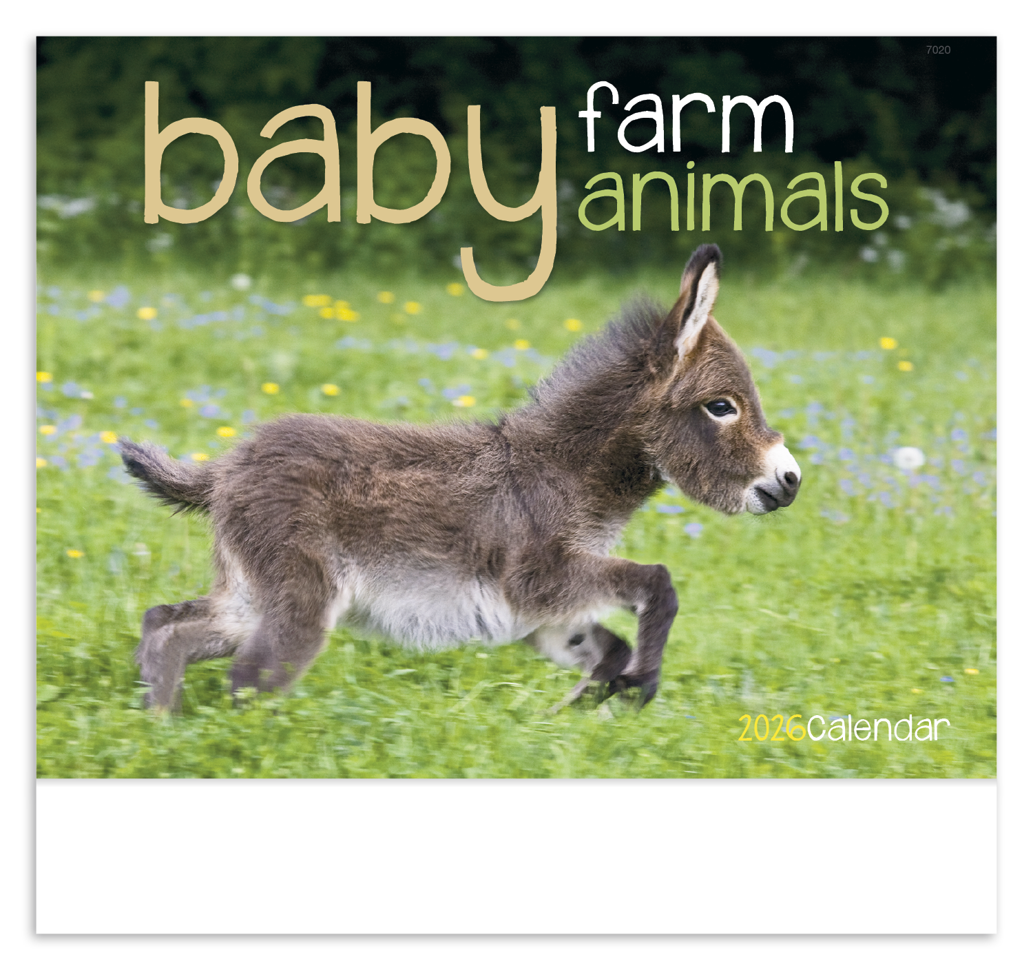 Good Value™ Baby Farm Animals - Stapled Calendar 26