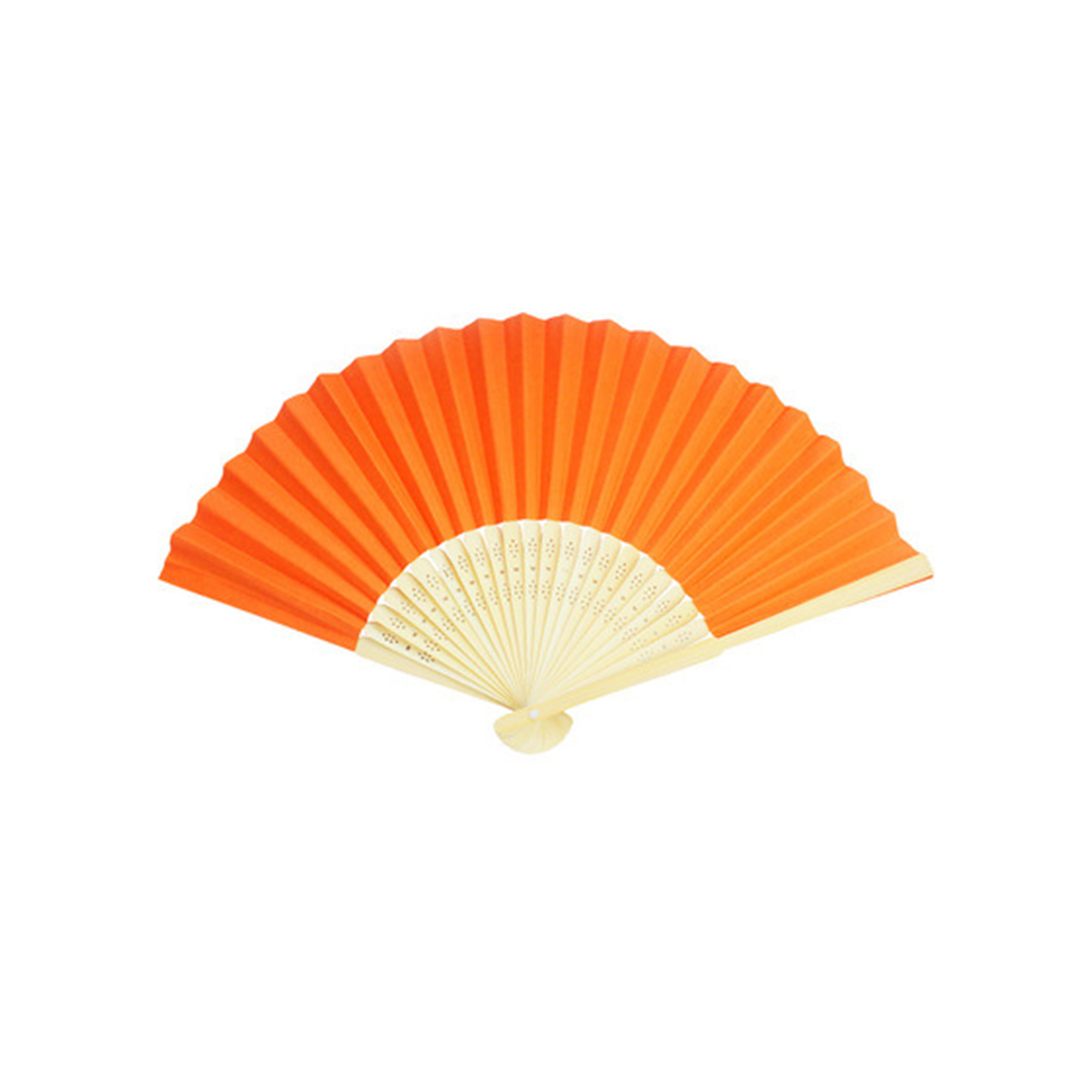 Paper Folding Hand Fan With Bamboo Frame 12