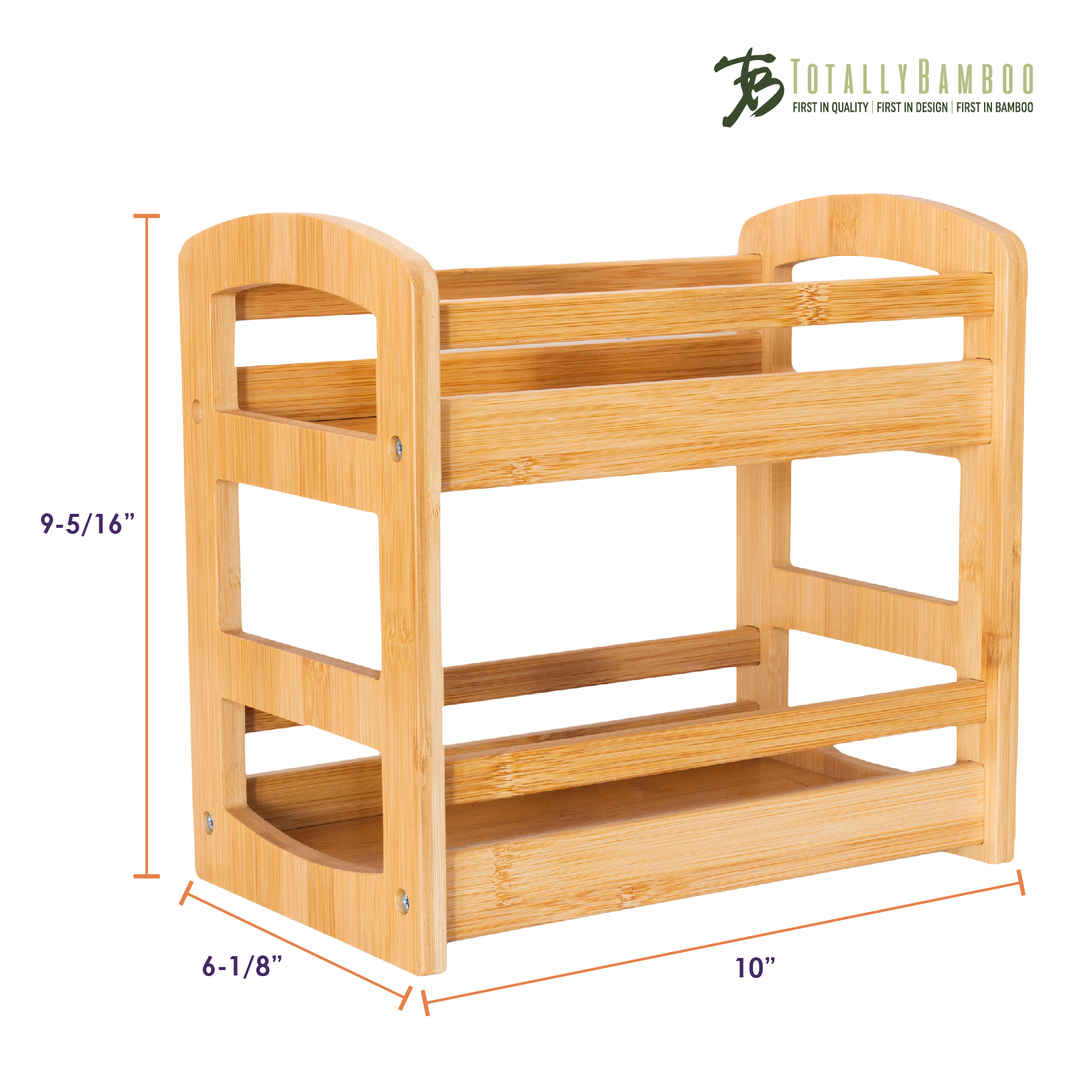 Bamboo 2-Tier Spice Caddy 2