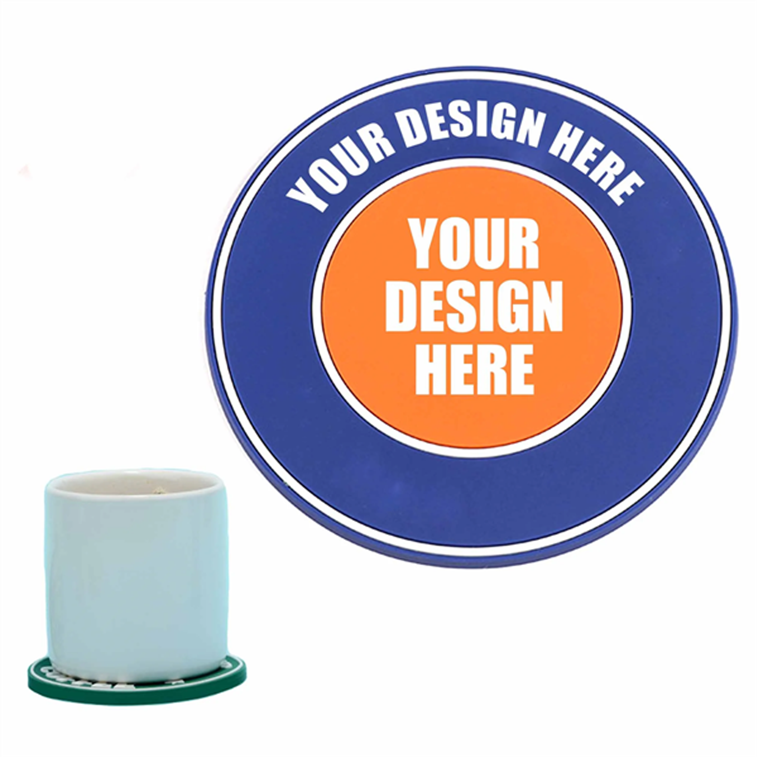 4" Molded Rubber Coasters 3