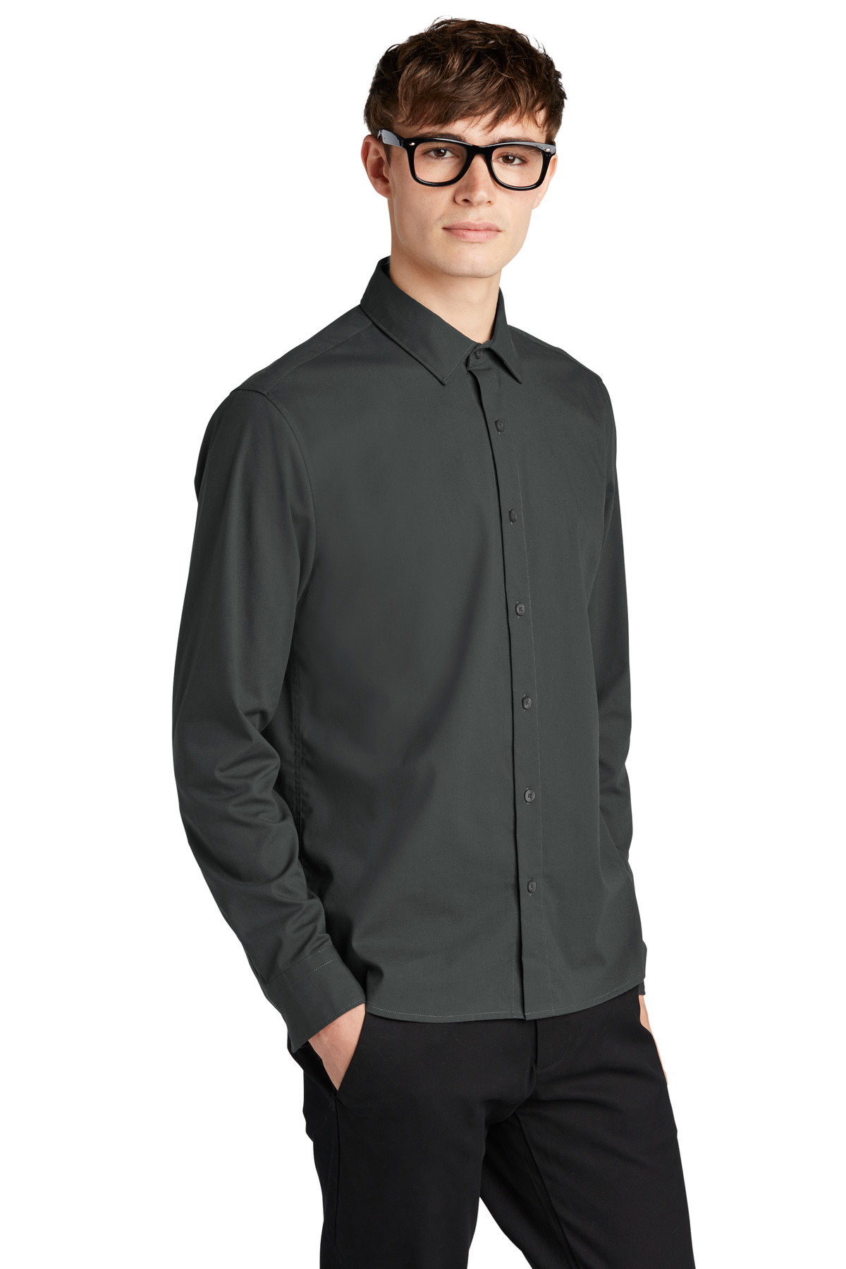 Mercer+Mettle Long Sleeve Stretch Woven Shirt MM2000 12