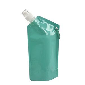 750ml Foldable Water Bag With Carabiner 1
