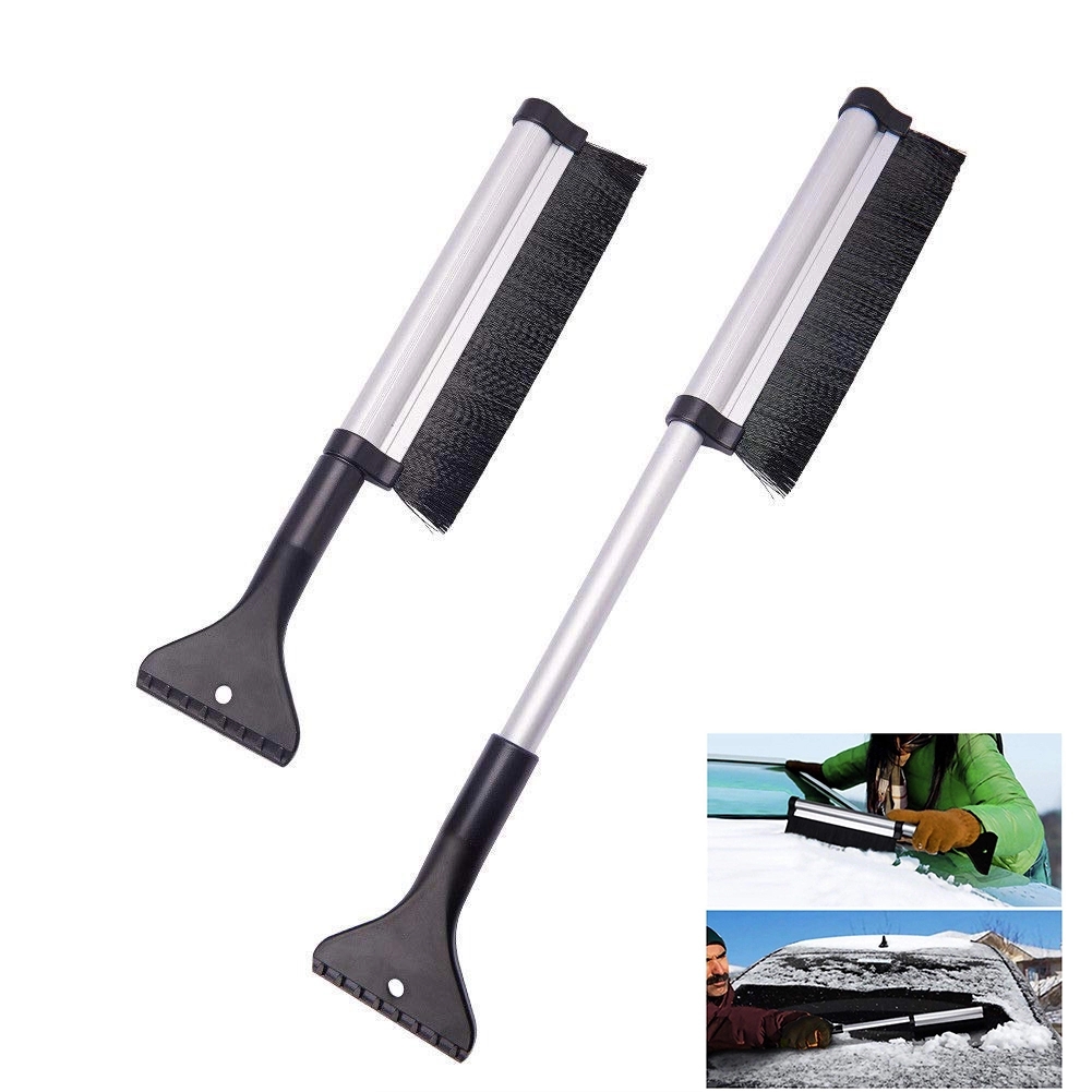 Telescopic Automotive Ice Scraper Snow Brush 2