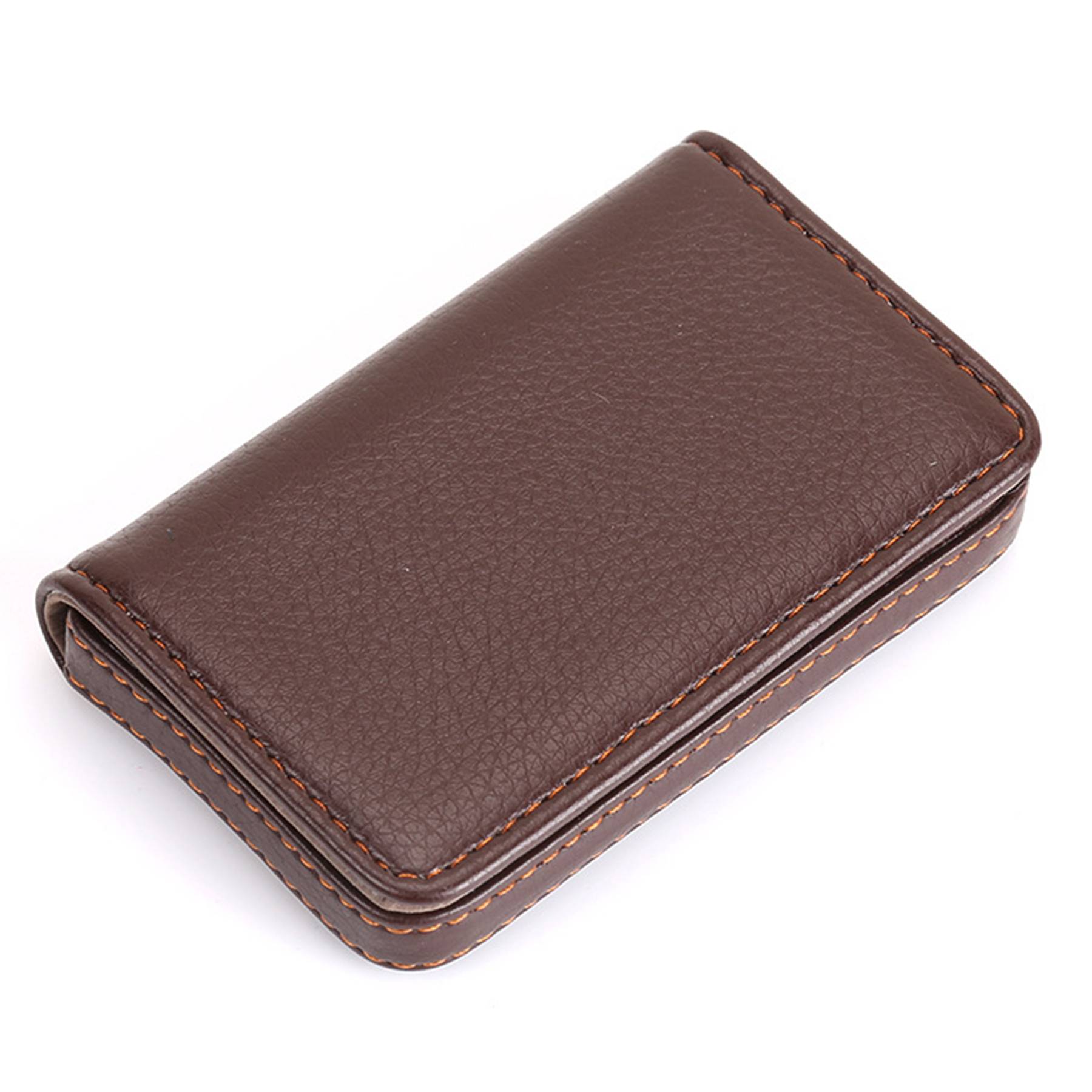 PU leather magnetic business card bag wallet 6