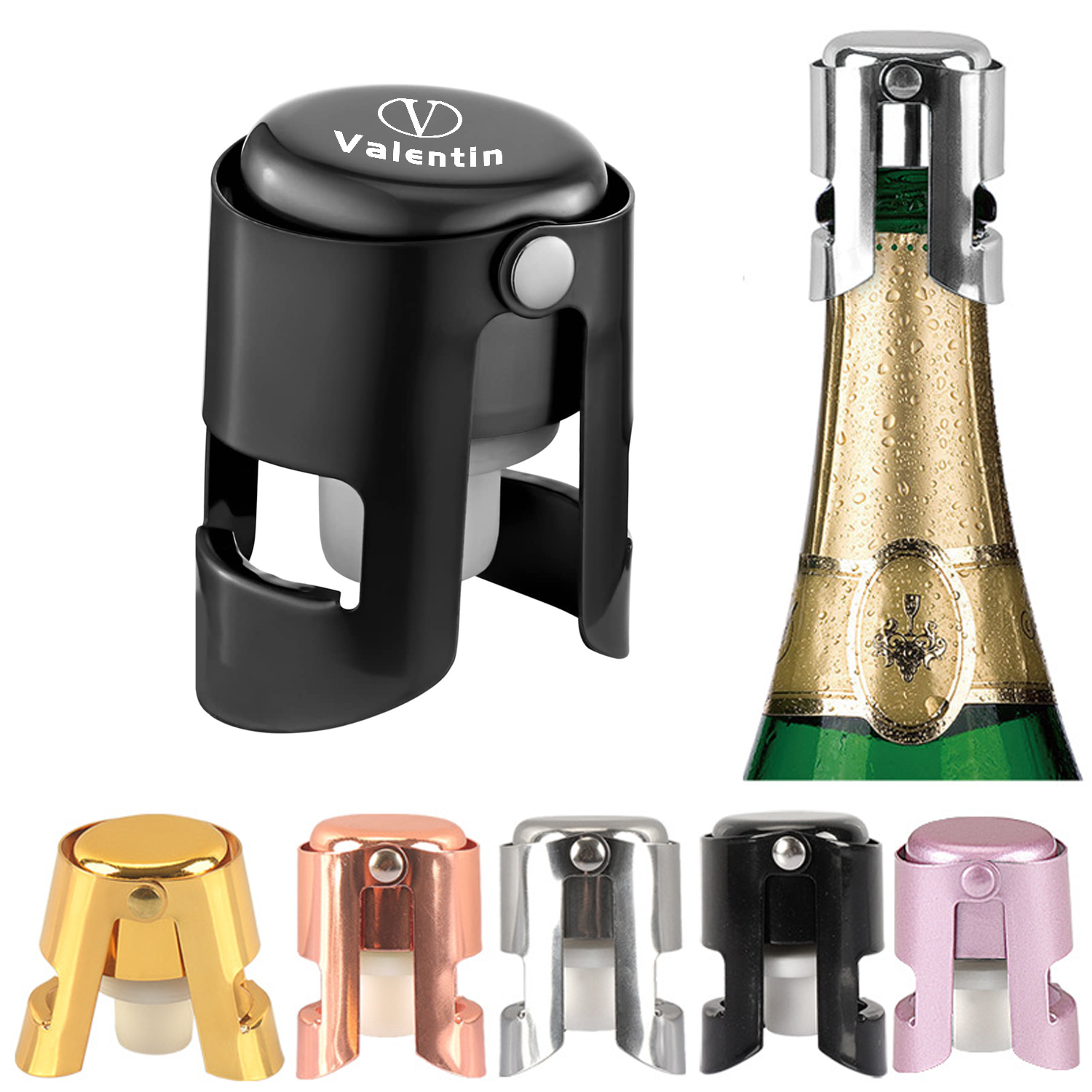 Stainless Steel Champagne Stopper 2