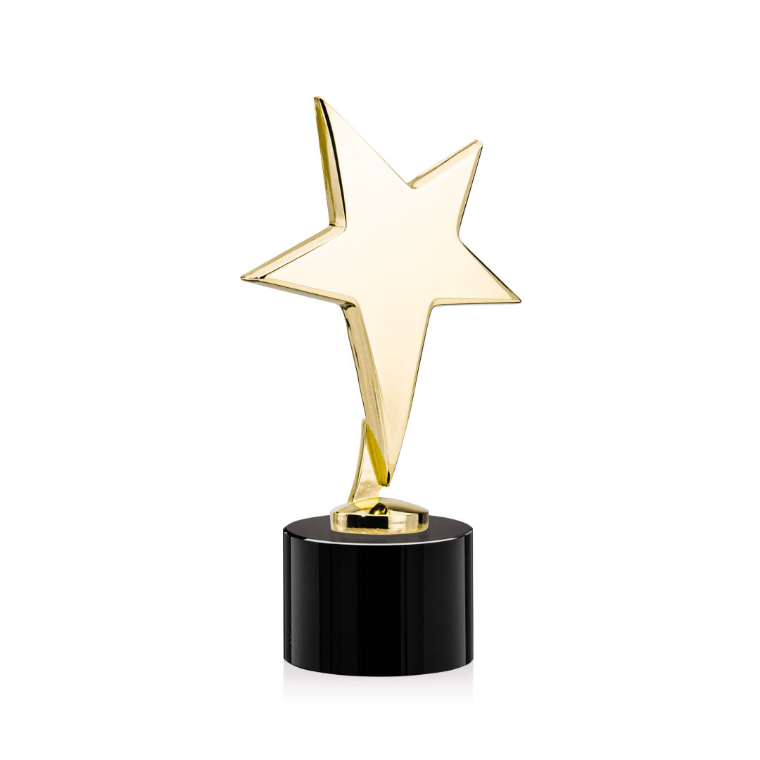 Tuscany Gold Star VividPrint™ Award on Marvel Base - Black 2