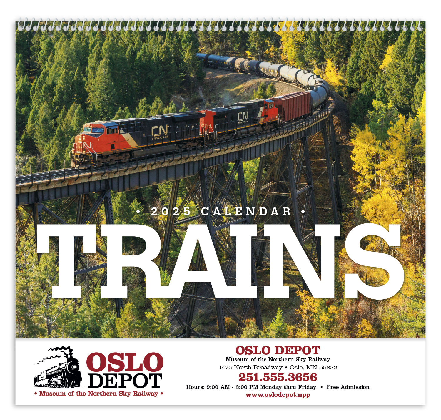 Triumph® Calendars Trains Calendar 1