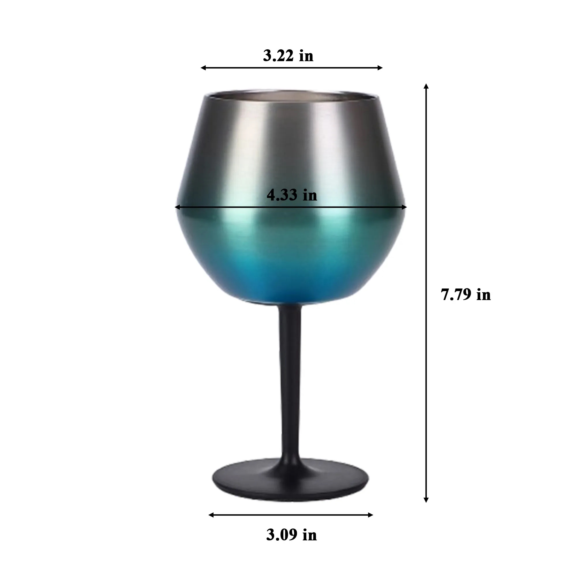 14OZ Detachable Handle Stainless Steel Goblet 2