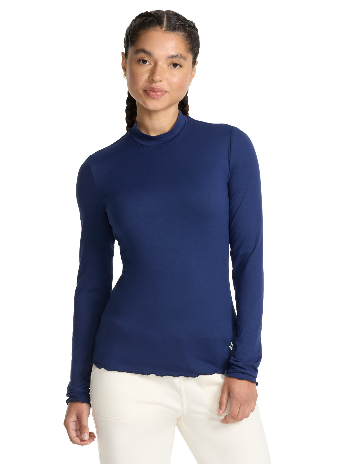 Med Couture - MC Layers - Women's Pocketless Mock Neck Underscrub Tee 8