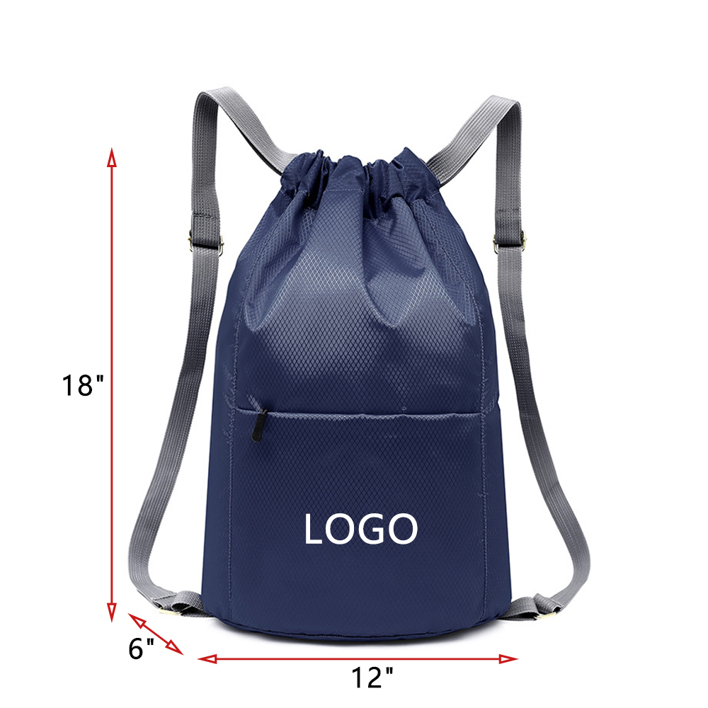 A waterproof nylon lightweight and large-capacity backpack with a drawstring closure 2