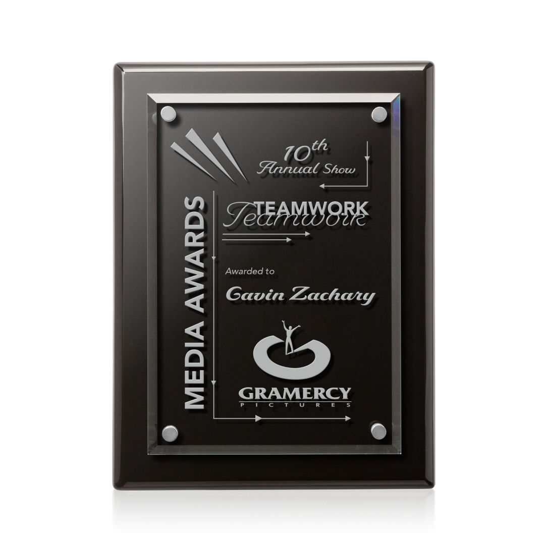 Caledon Plaque - Black/Silver 12
