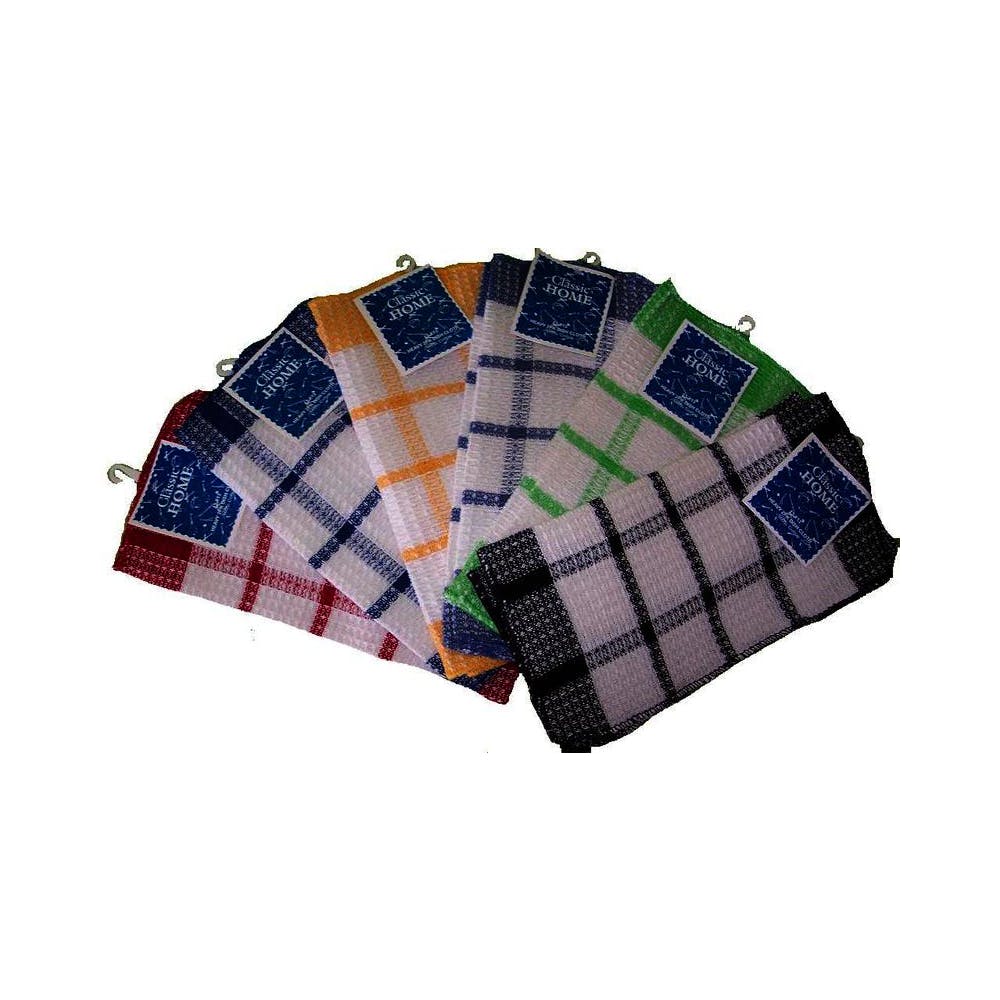 Waffle Weave Dishcloths - Assorted 13" x 13" 2