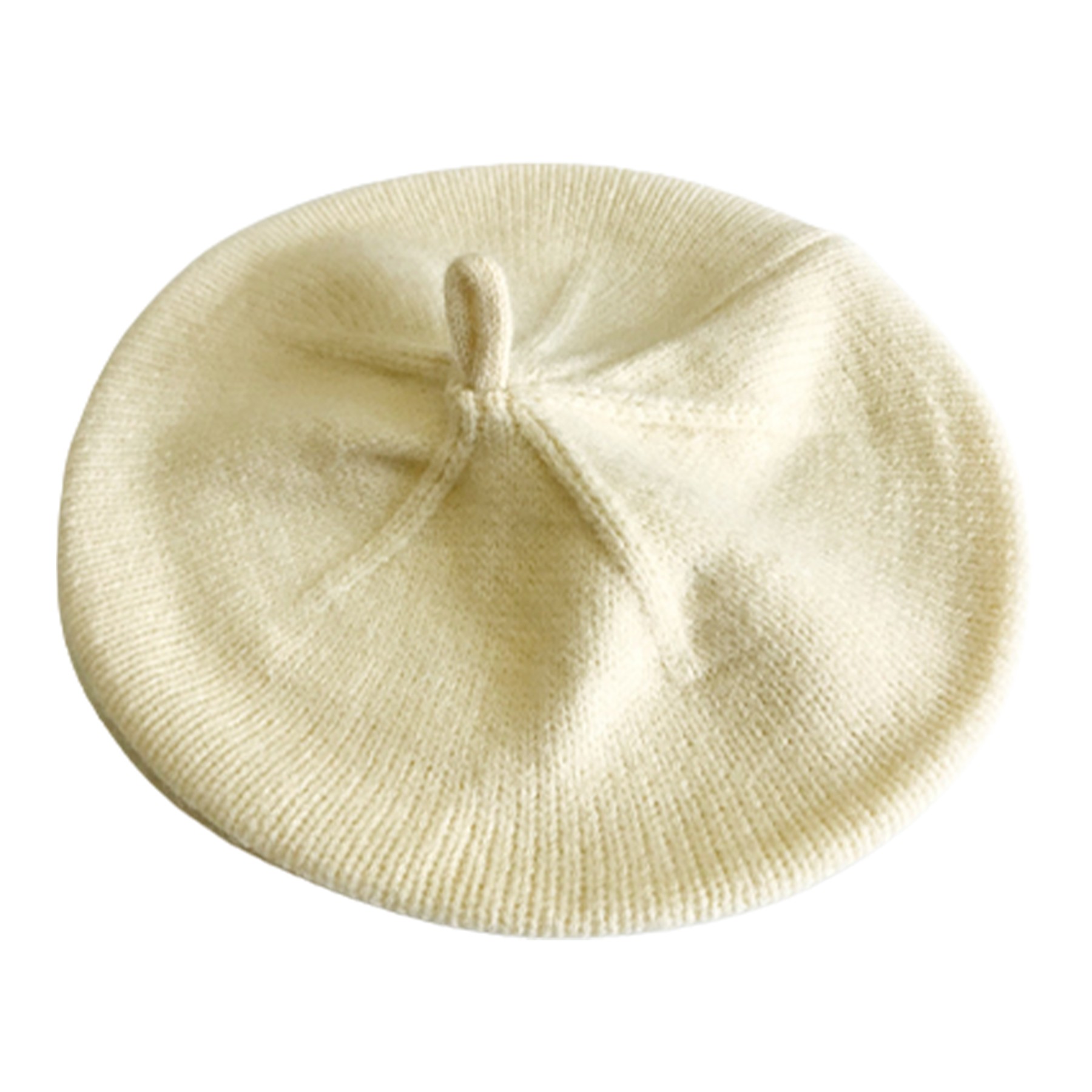 Kids Knitted Beret Beanie 2