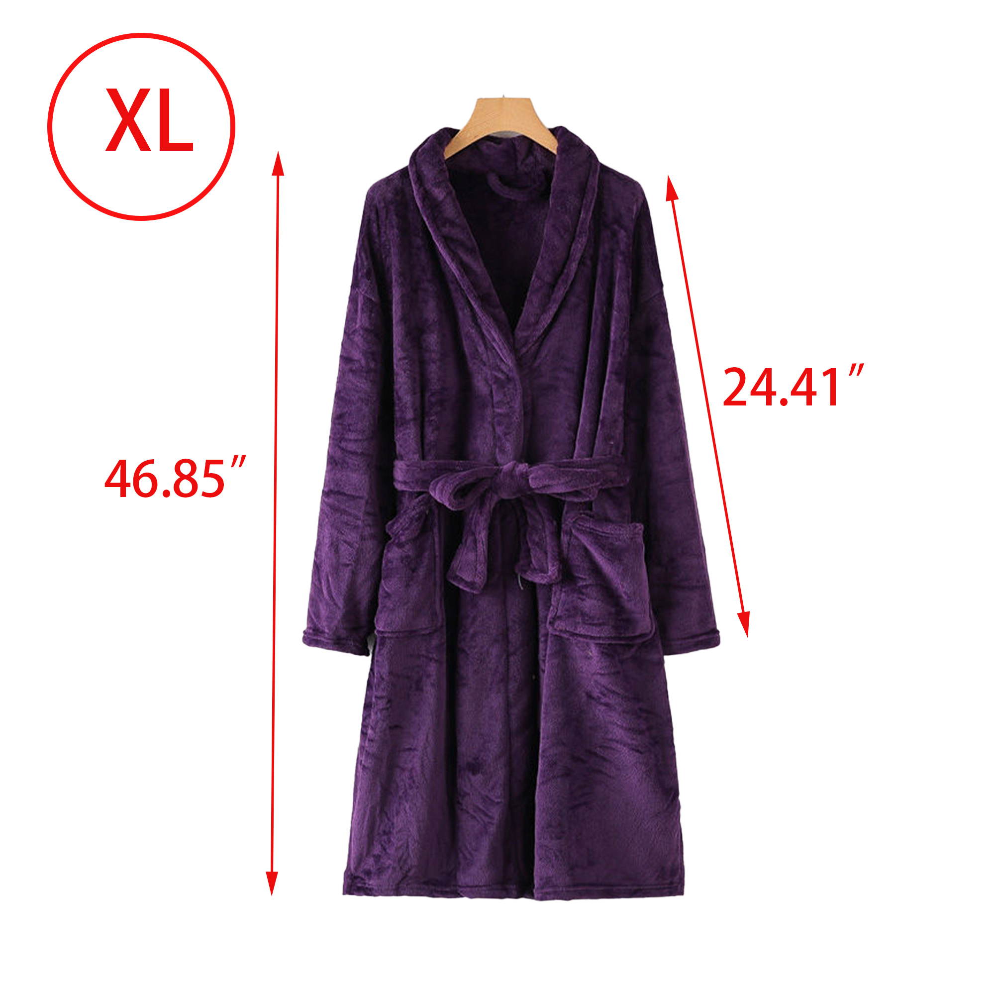 Soft Fluffy Unisex Robe with Different Sizes 3