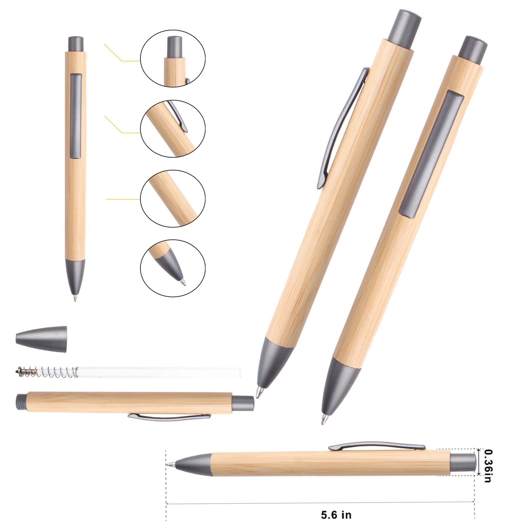 Eco-Friendly Bamboo Ballpoint Pen 2