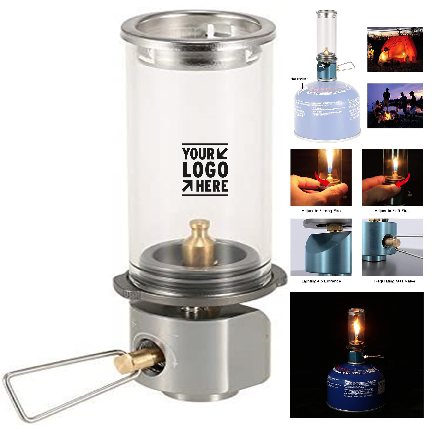 Camping Picnic Self Driving Outdoor Use Butane Gas Lamp 1