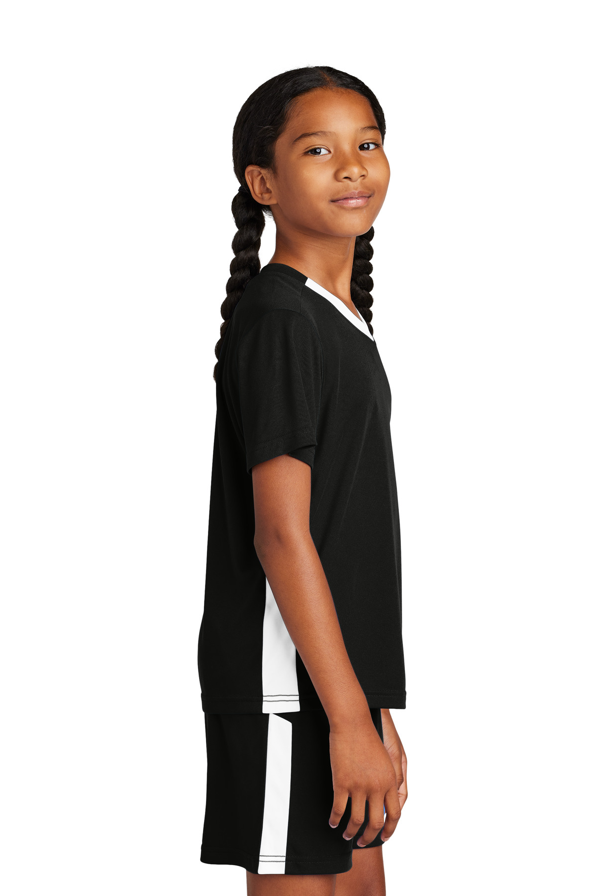 Sport-Tek Youth Competitor United V-Neck YST101 19