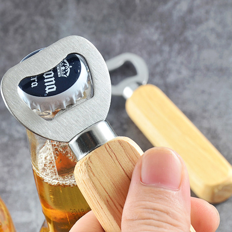 Wooden Handle Style Bottle Opener 2