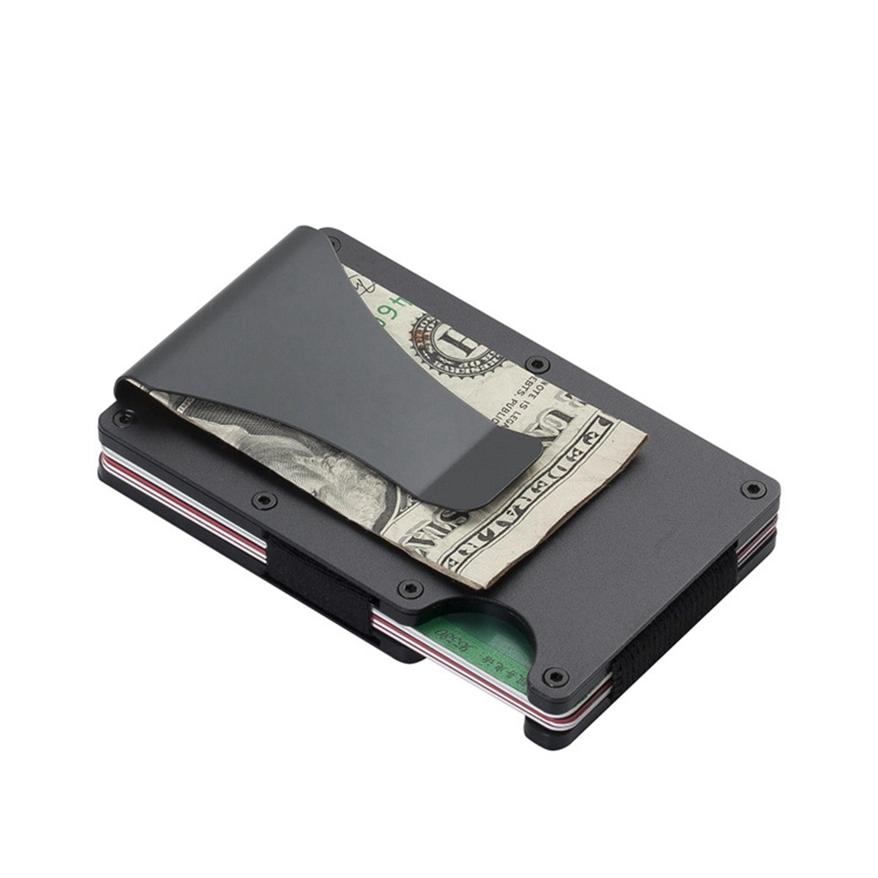 RFID Men Slim Metal Clip Wallet 2