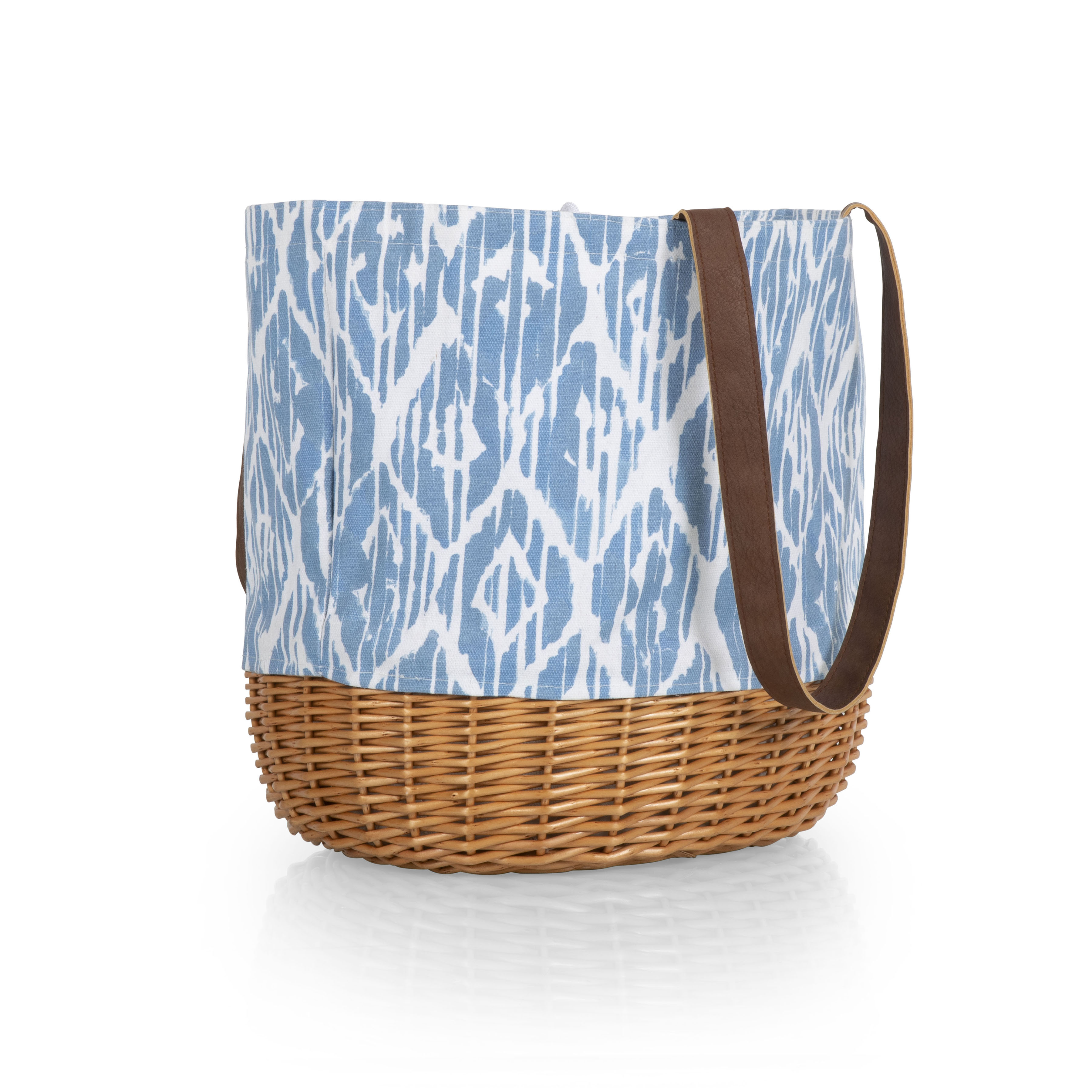 Coronado Canvas and Willow Basket Tote 21