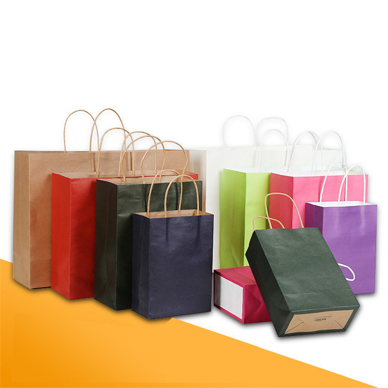 Kraft Paper Shopping Gift Tote Bag 1