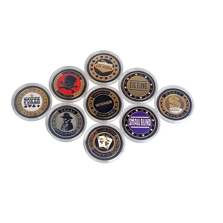 1.6inch dia. Round Metal Casino Chip Challenge Coin 4