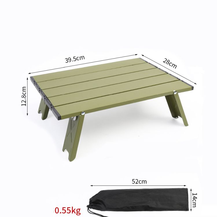 Folding Aluminum Mini Picnic Table with Carrying Bag, custom BBQ set with logo imprint 4