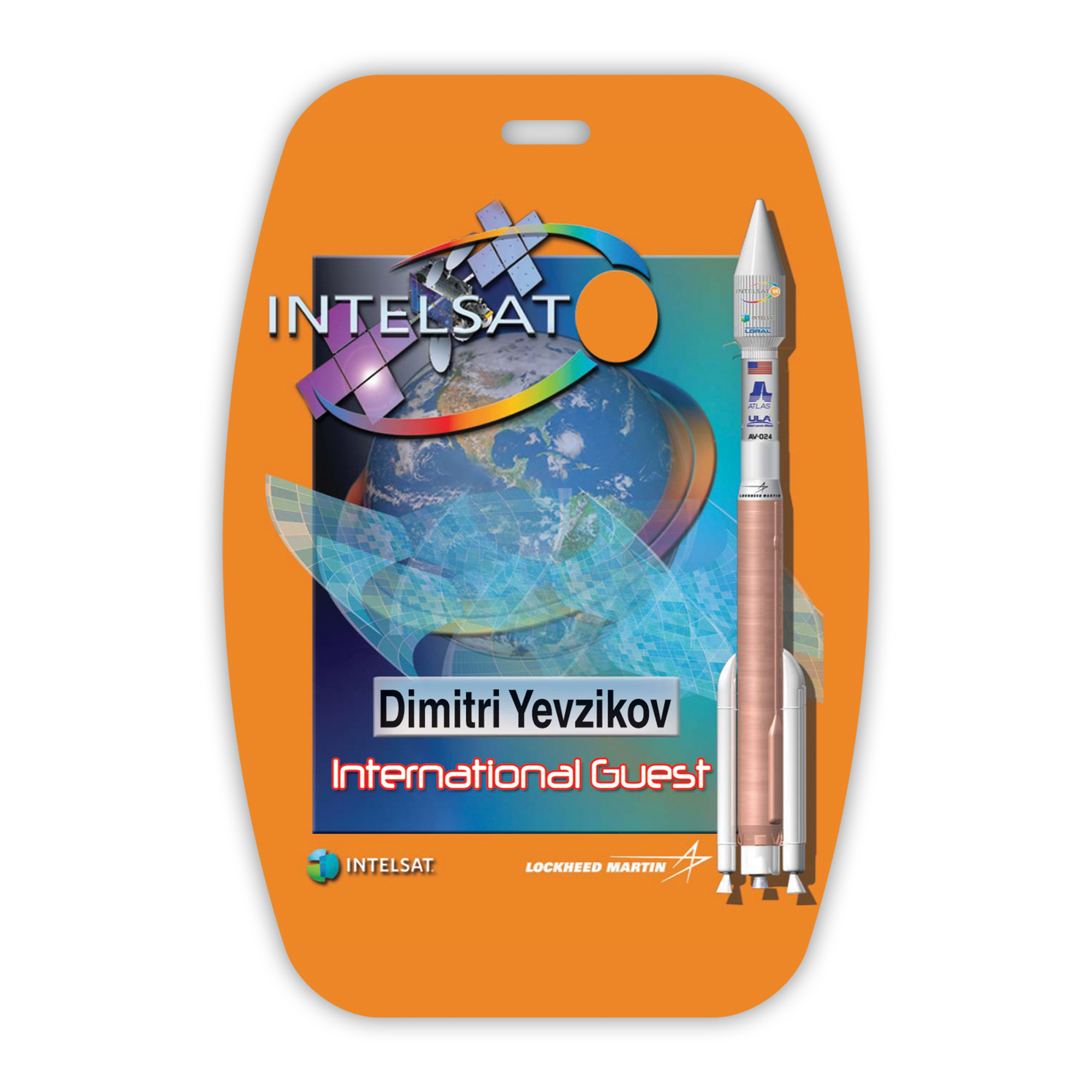 USA Made Laminated Paper Event Badge  20mil Budget-Friendly (3.125"x4.625") - Curved Rectangle