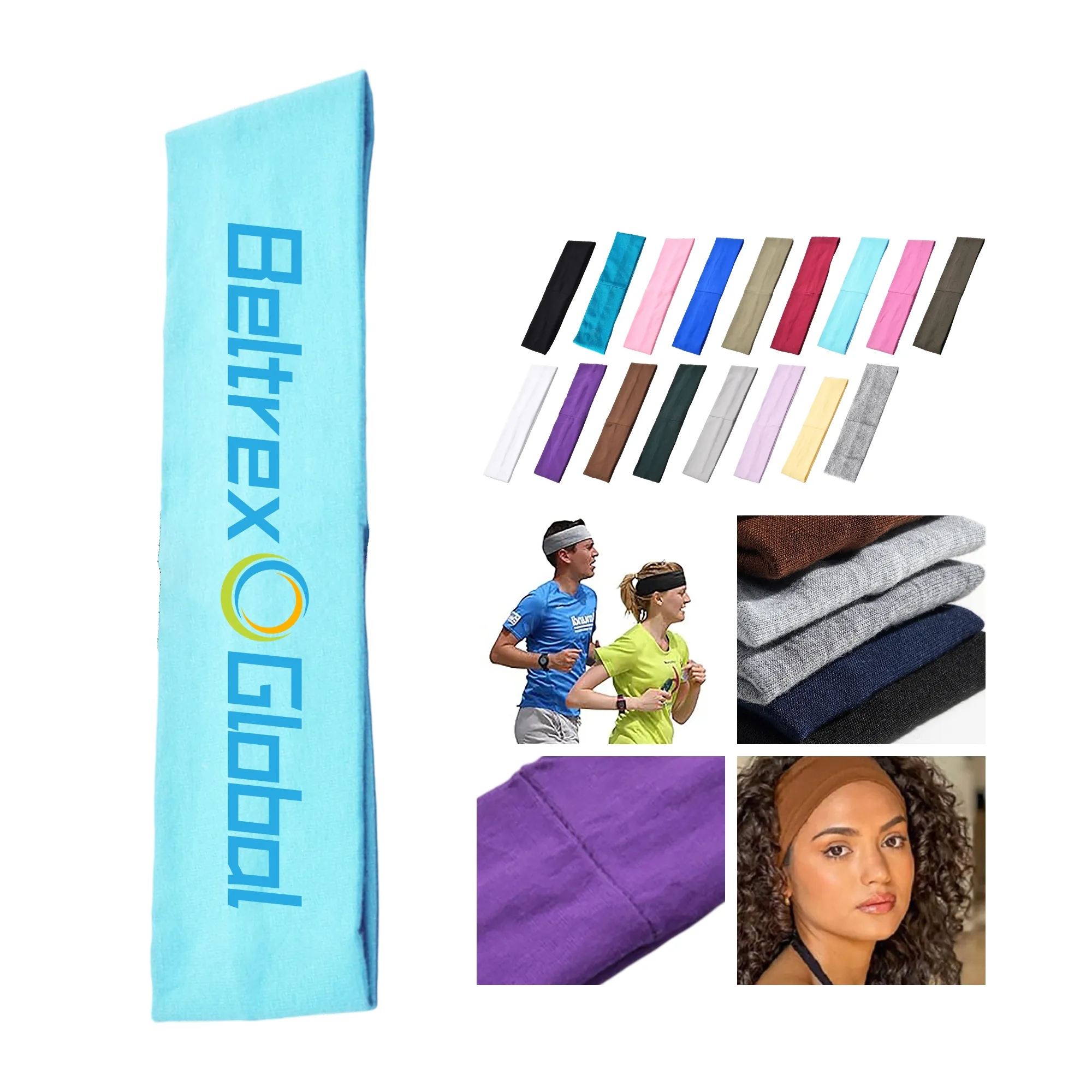 Moisture Wicking Sports Headband for Active Use 3