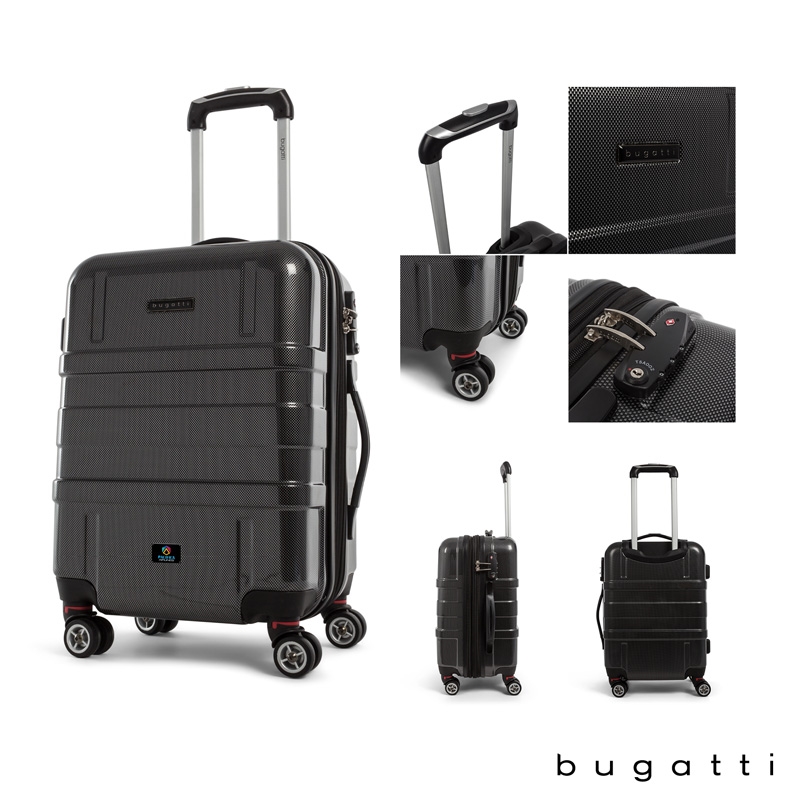 Bugatti Budapest Carry-On Rolling Bag