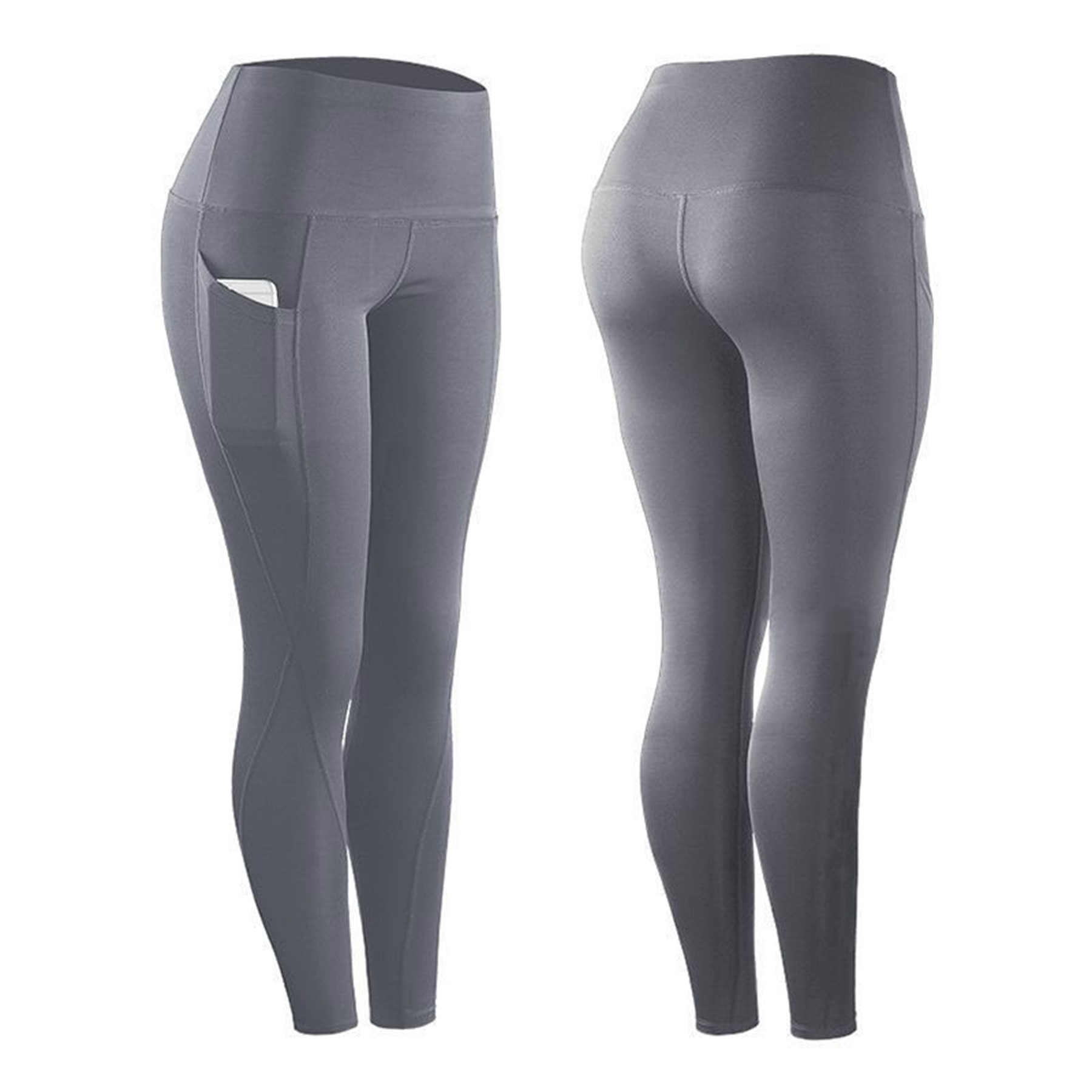 Women's High Waisted Yoga Pants Leggings w/Pockets 3