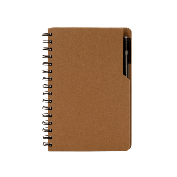 Kraft Notebook & RPET Pen Set 6