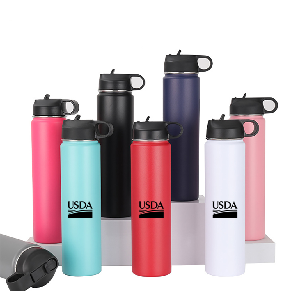 25 Oz. Stainless Steel Water Bottle w/ Handle Lid, custom water bottle with logo imprint 3