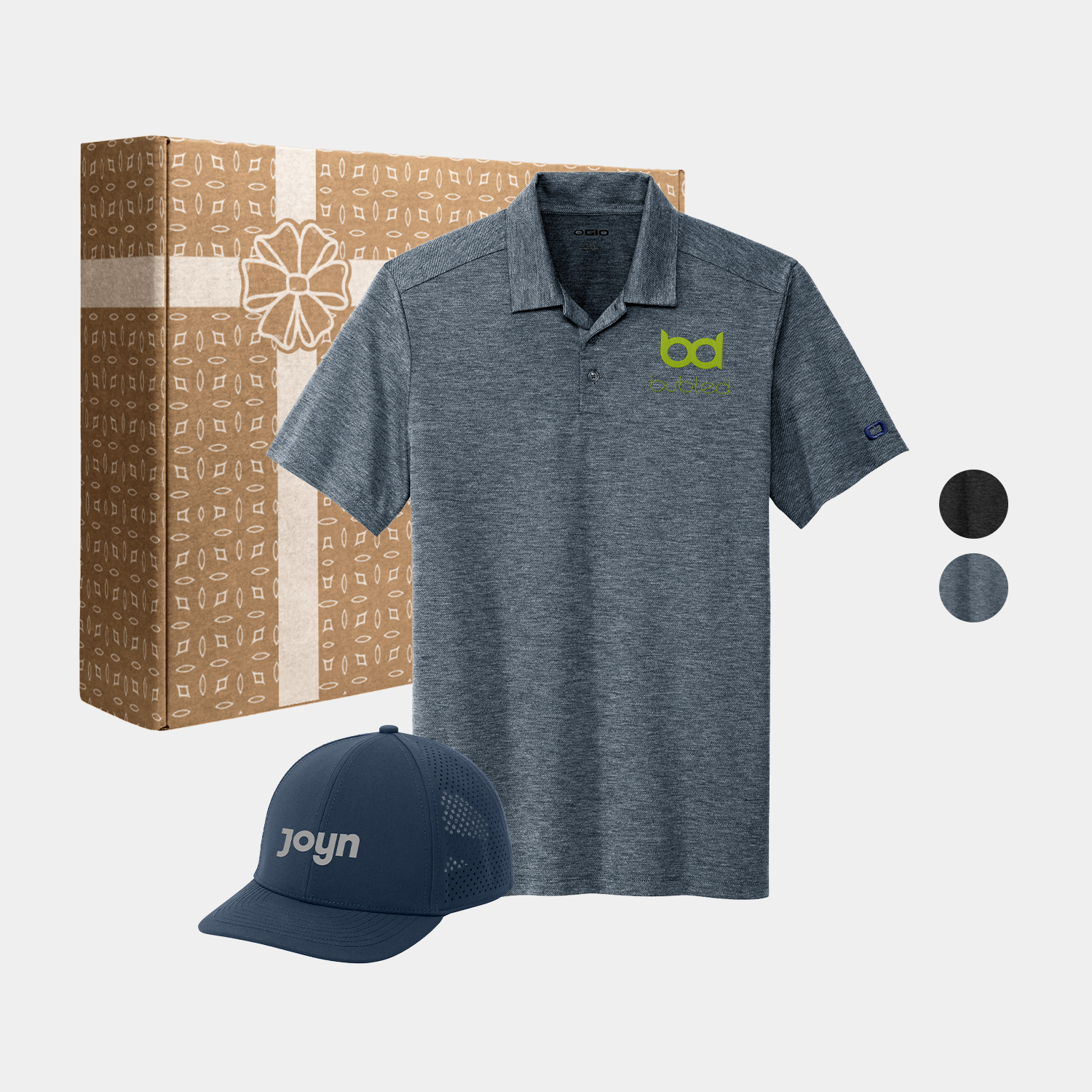 OGIO® Evolution Polo & Performance Cap Gift Box Set 4