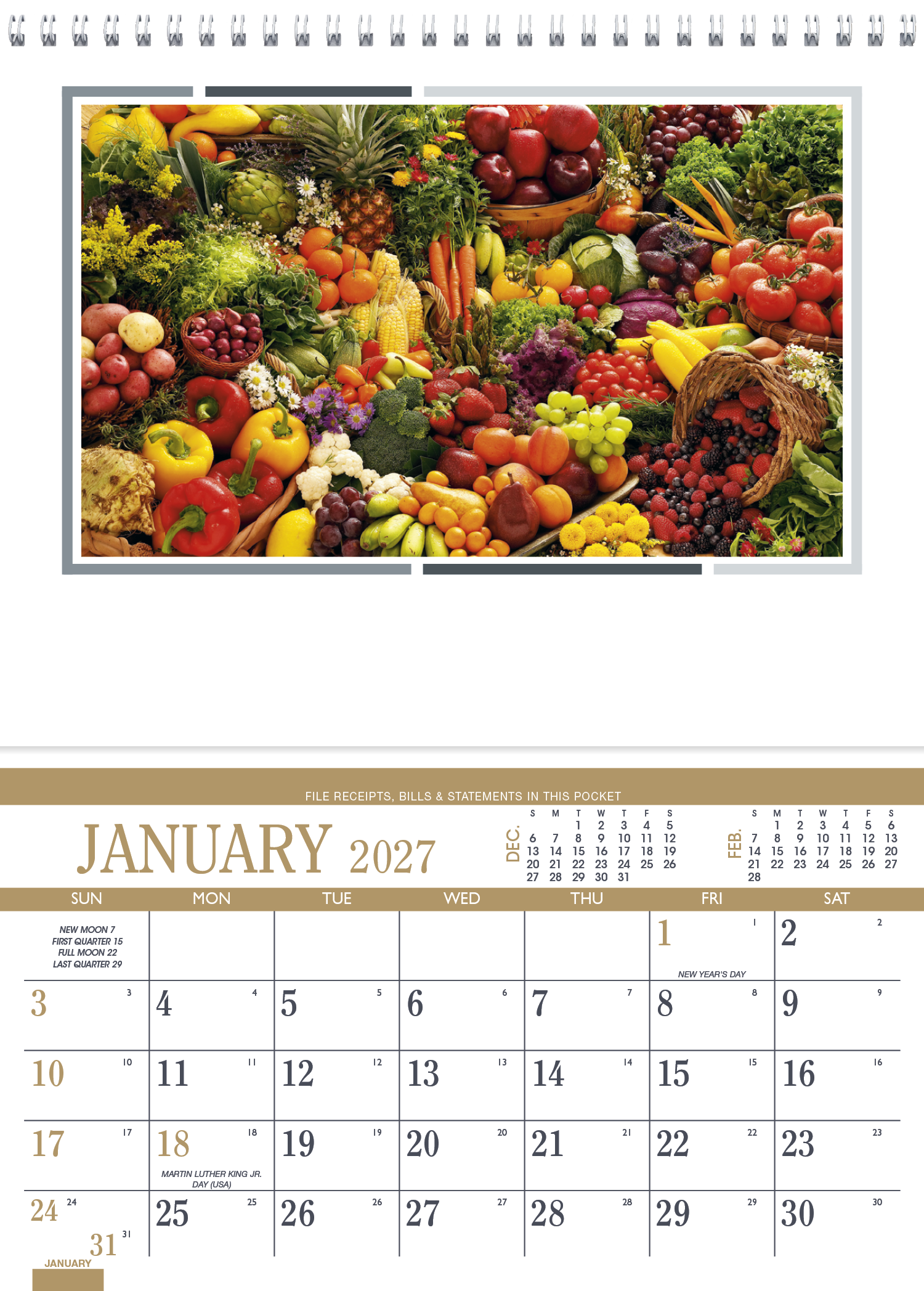Triumph® Calendars Recipe Pocket Calendar 38