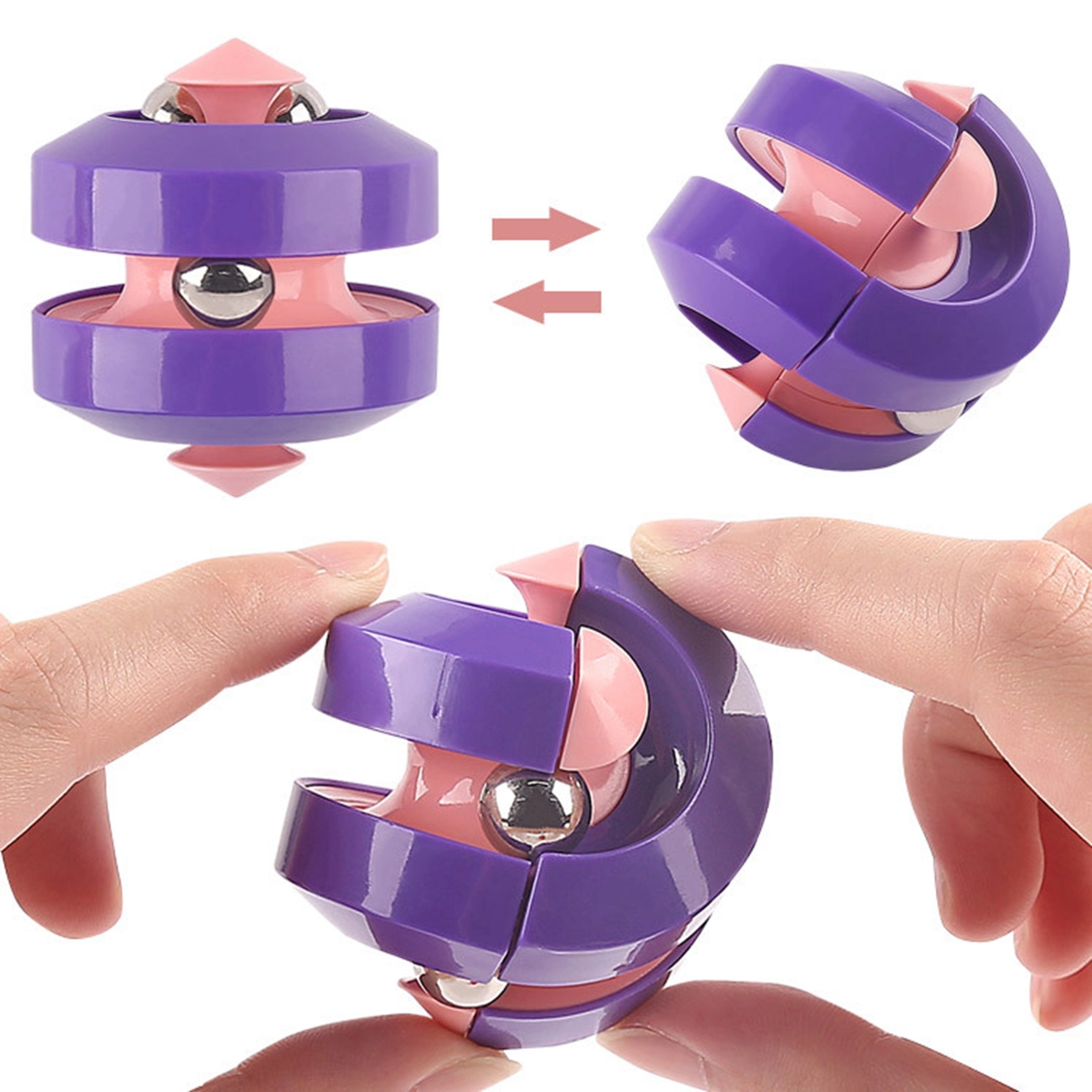 Fidget Pinball Gyro Cube Toy 8