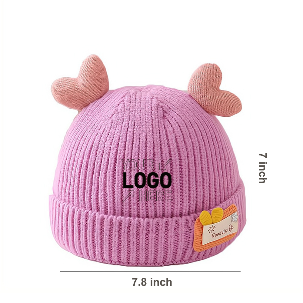 Newborn baby woolen knitted hat 1