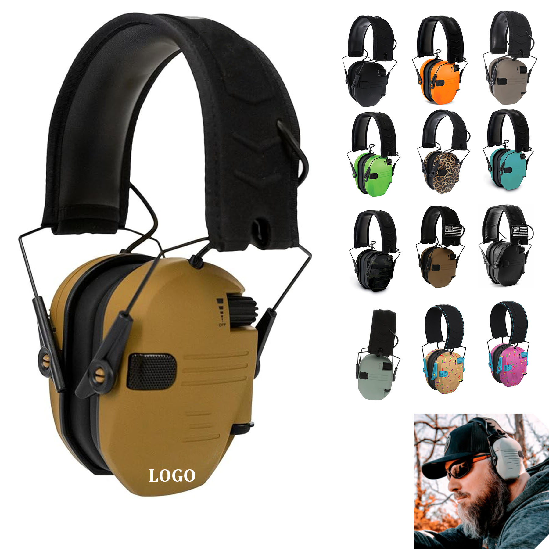 Shooting Hearing Protection Electronic Earmuffs 8