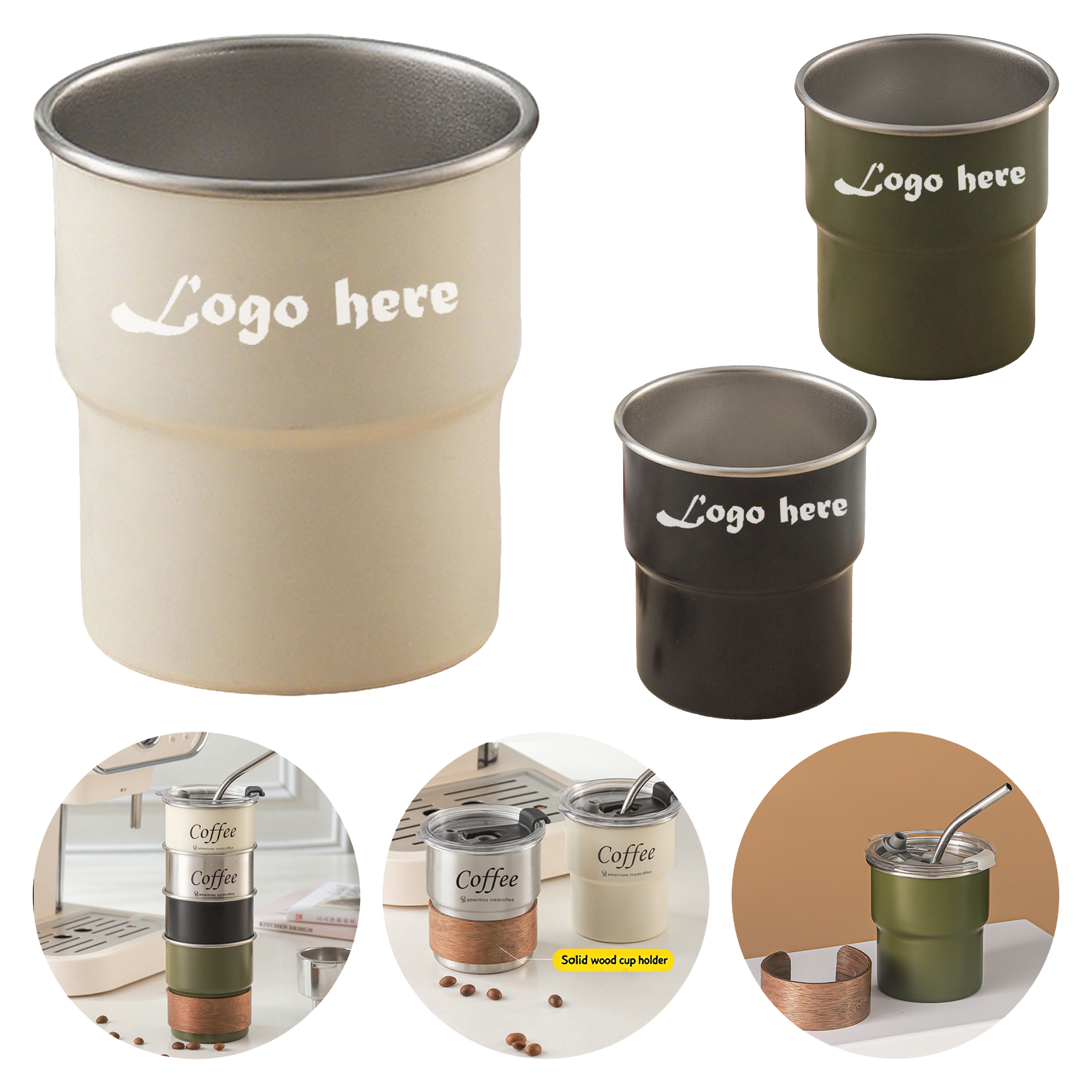 MOQ 50pcs Eco-Friendly Wood & Steel Hydration Set 2