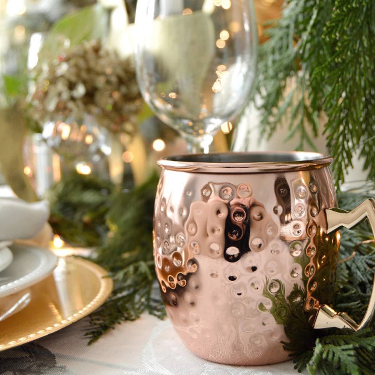 Custom Stainless Steel Copper Plated Moscow Mule Mug 10