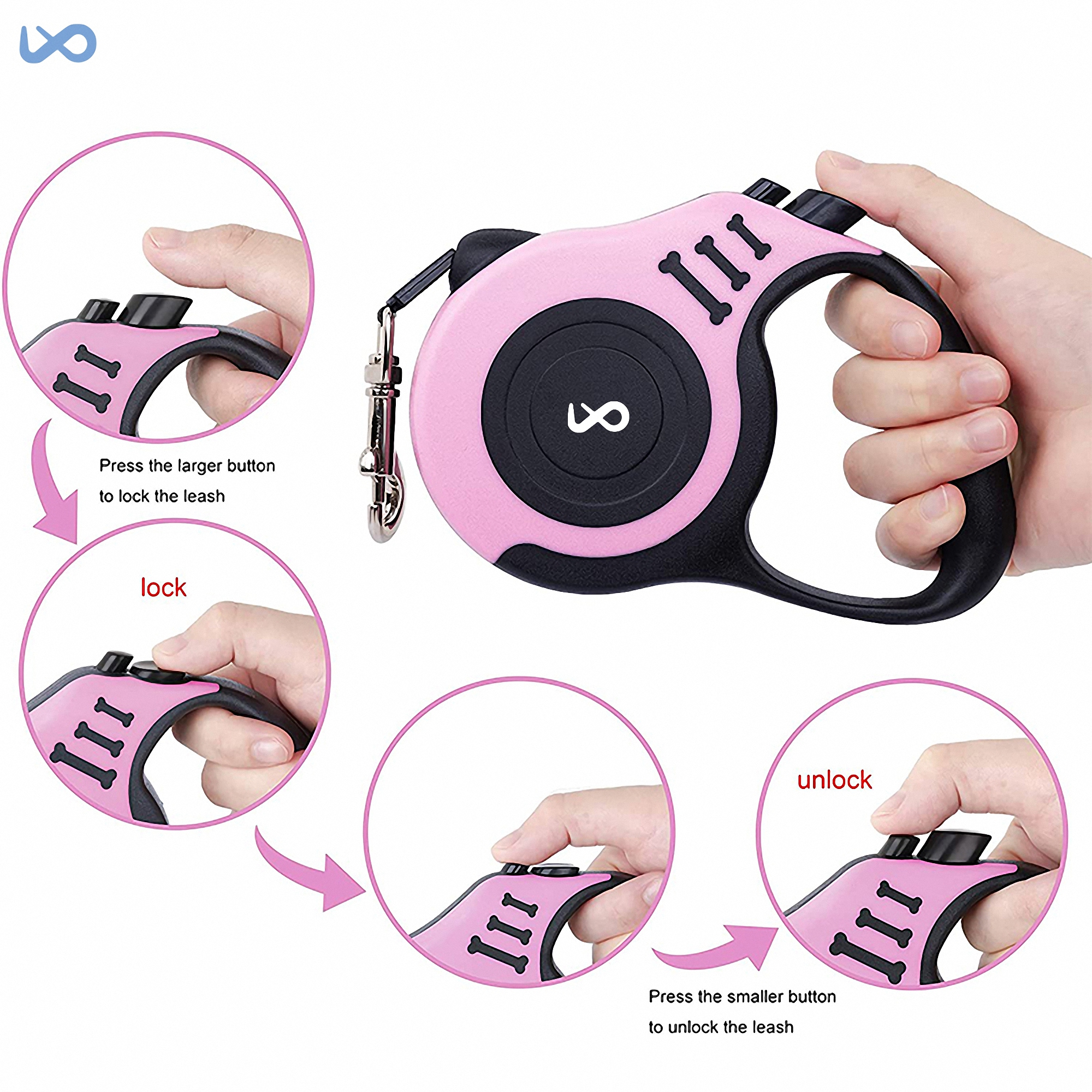 Retractable Dog Leash 5