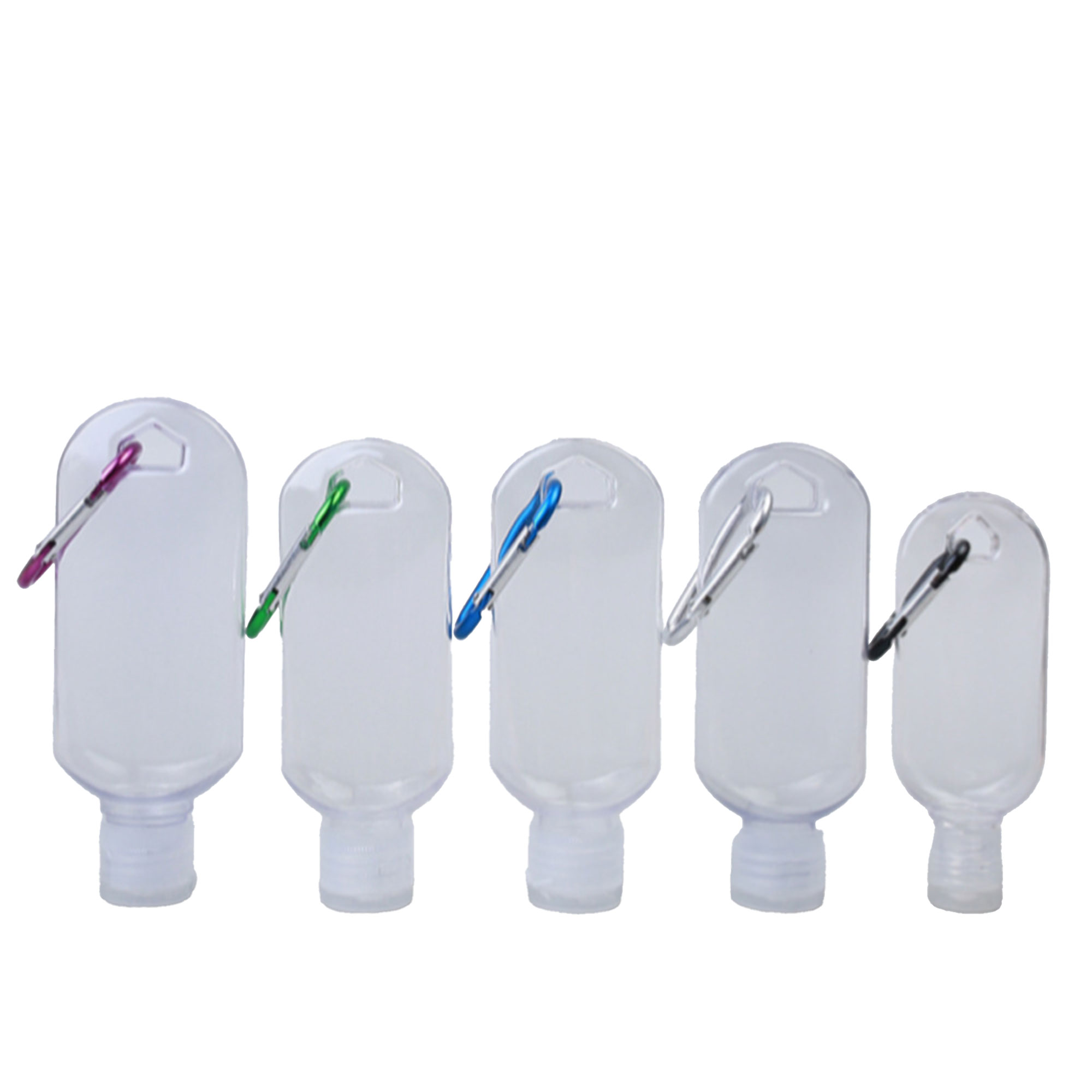 Carabiner-Attached Travel Gel Sanitizer Bottle 3