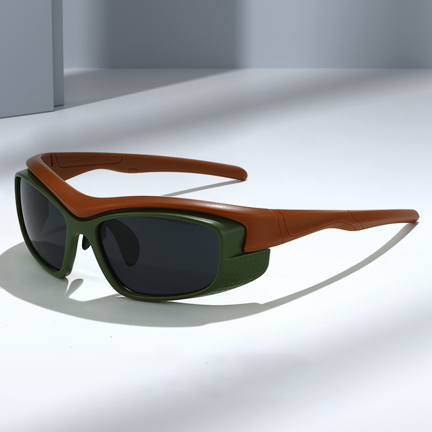 Oval Dark Vintage Outdoor Sport Shades Sunglasses 2