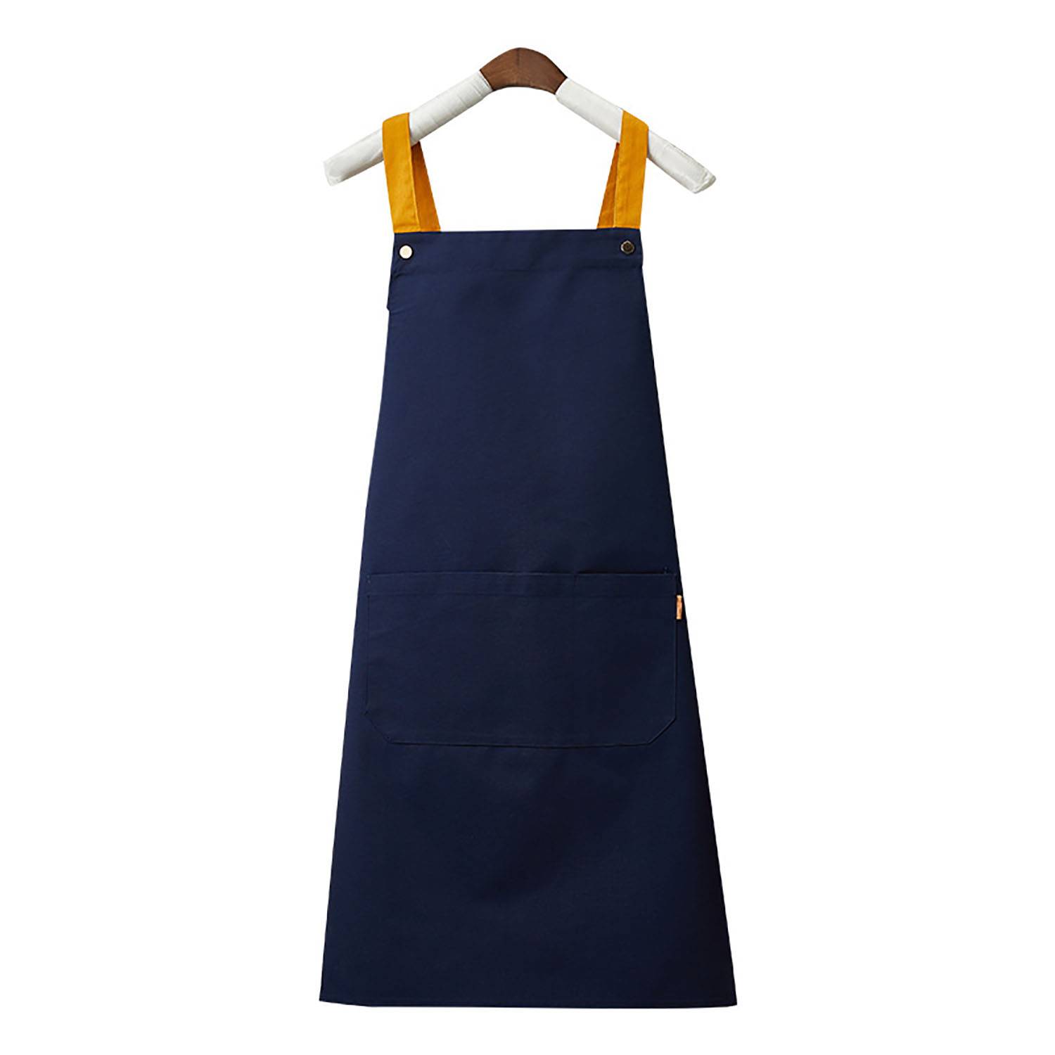 Canvas Kitchen Apron Waterproof And Oil-proof Double Strap 9